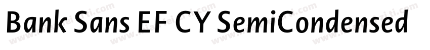 Bank Sans EF CY SemiCondensed Mediu字体转换